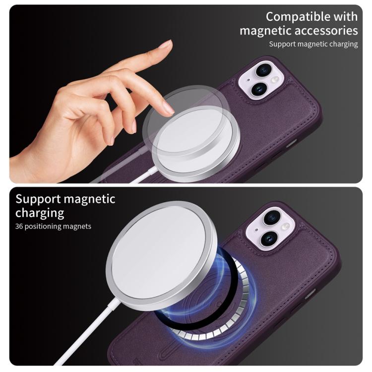 For iPhone 14 Plus BETOPNICE Vertical Flip Detachable MagSafe Wallet Phone Case