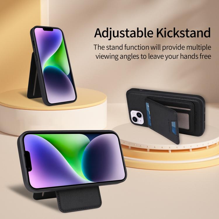 For iPhone 14 Plus BETOPNICE Vertical Flip Detachable MagSafe Wallet Phone Case