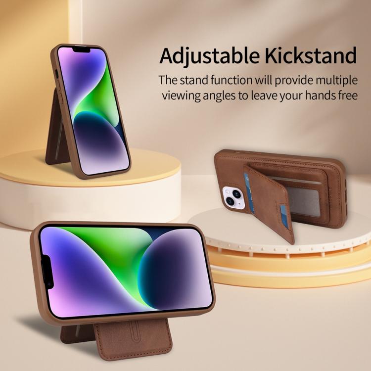 For iPhone 14 Plus BETOPNICE Vertical Flip Detachable MagSafe Wallet Phone Case