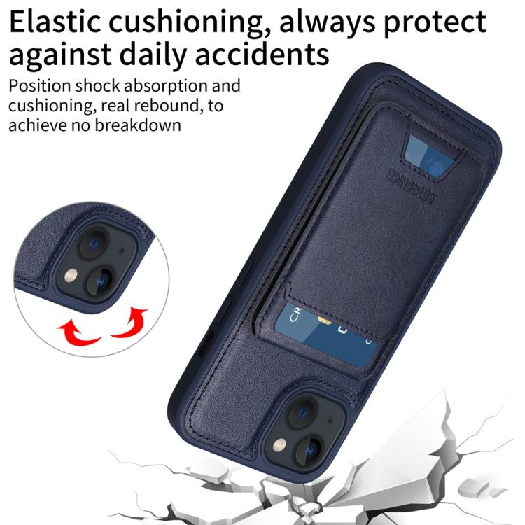 For iPhone 14 / 13 BETOPNICE Vertical Flip Detachable MagSafe Wallet Phone Case