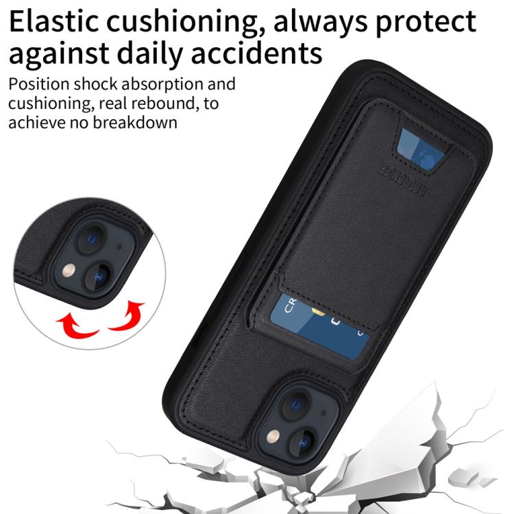 For iPhone 14 / 13 BETOPNICE Vertical Flip Detachable MagSafe Wallet Phone Case
