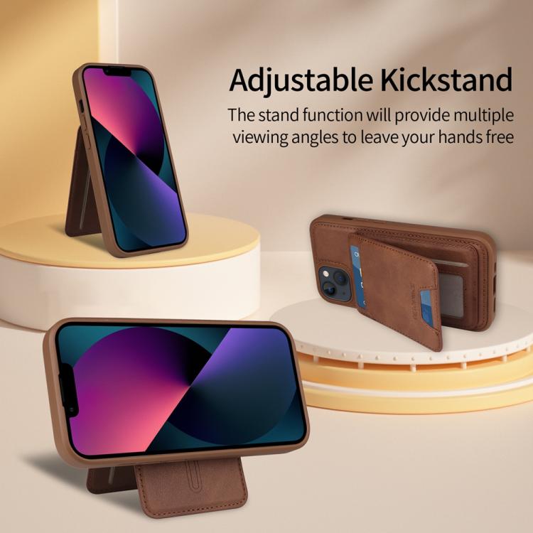 For iPhone 14 / 13 BETOPNICE Vertical Flip Detachable MagSafe Wallet Phone Case