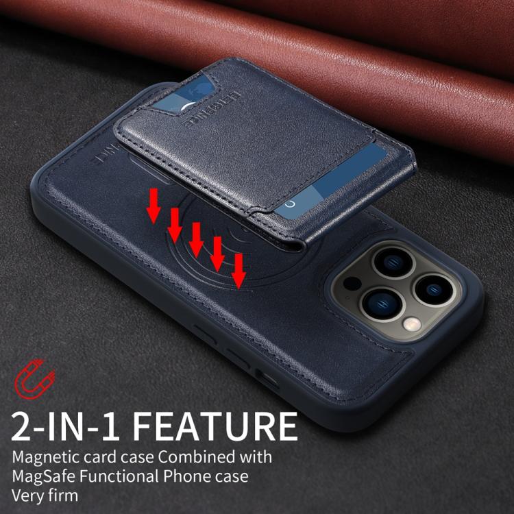 For iPhone 13 Pro BETOPNICE Vertical Flip Detachable MagSafe Wallet Phone Case
