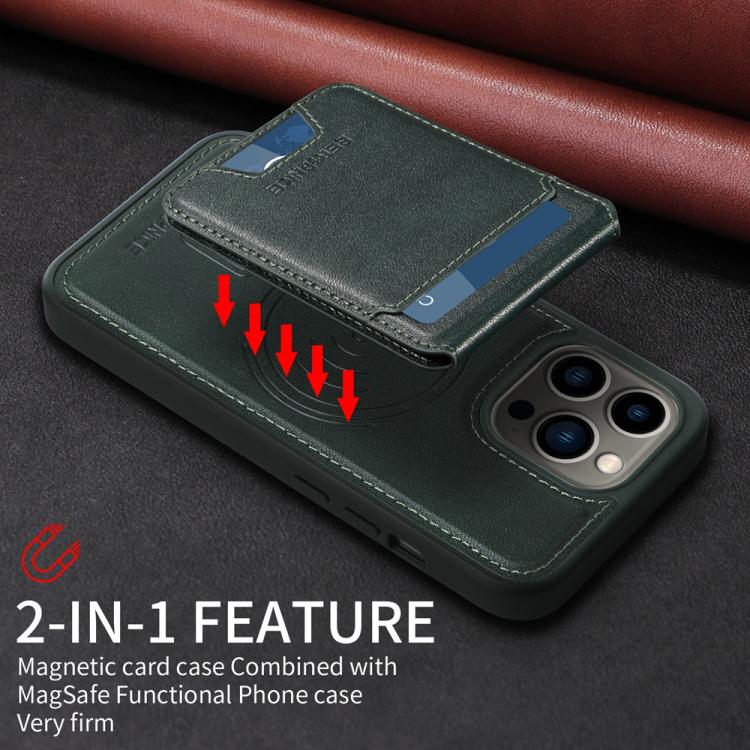 For iPhone 13 Pro BETOPNICE Vertical Flip Detachable MagSafe Wallet Phone Case