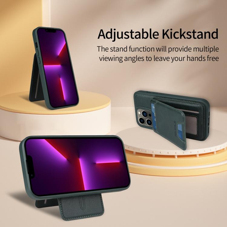 For iPhone 13 Pro BETOPNICE Vertical Flip Detachable MagSafe Wallet Phone Case
