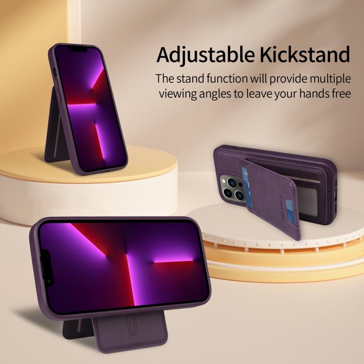 For iPhone 13 Pro BETOPNICE Vertical Flip Detachable MagSafe Wallet Phone Case