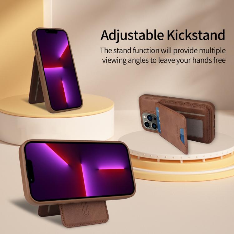 For iPhone 13 Pro BETOPNICE Vertical Flip Detachable MagSafe Wallet Phone Case