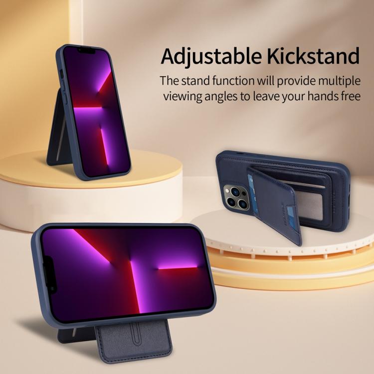 For iPhone 13 Pro Max BETOPNICE Vertical Flip Detachable MagSafe Wallet Phone Case