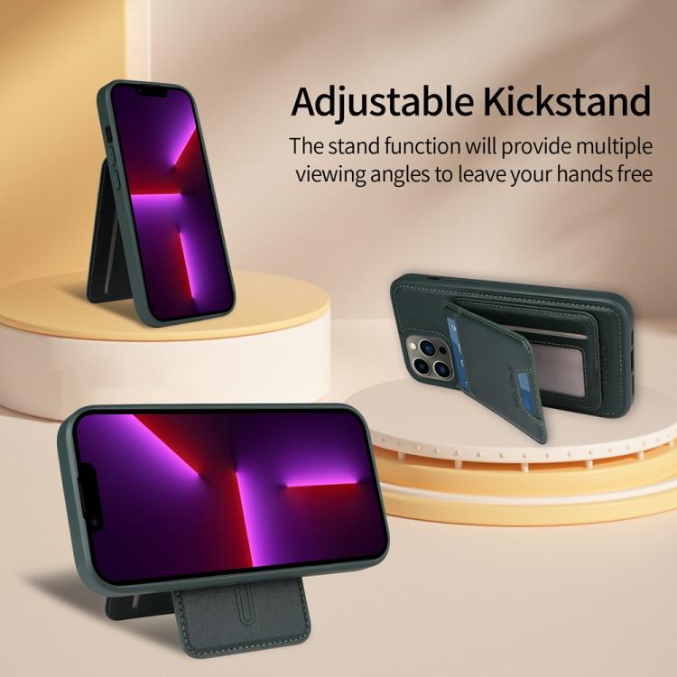 For iPhone 13 Pro Max BETOPNICE Vertical Flip Detachable MagSafe Wallet Phone Case