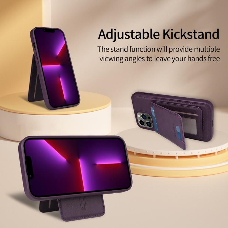 For iPhone 13 Pro Max BETOPNICE Vertical Flip Detachable MagSafe Wallet Phone Case