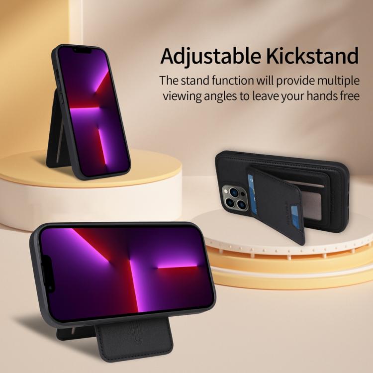 For iPhone 13 Pro Max BETOPNICE Vertical Flip Detachable MagSafe Wallet Phone Case