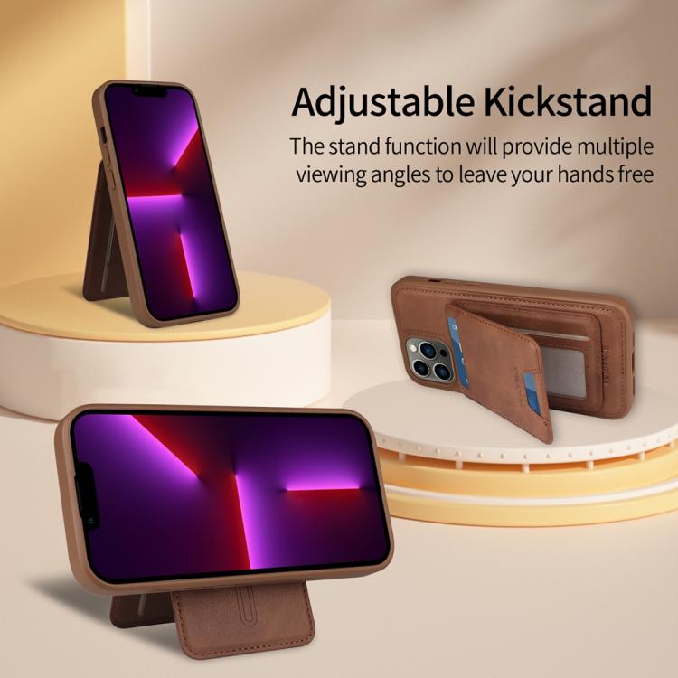 For iPhone 13 Pro Max BETOPNICE Vertical Flip Detachable MagSafe Wallet Phone Case