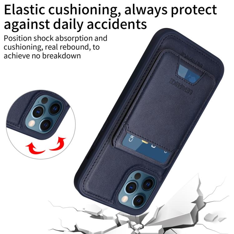 For iPhone 12 Pro Max BETOPNICE Vertical Flip Detachable MagSafe Wallet Phone Case