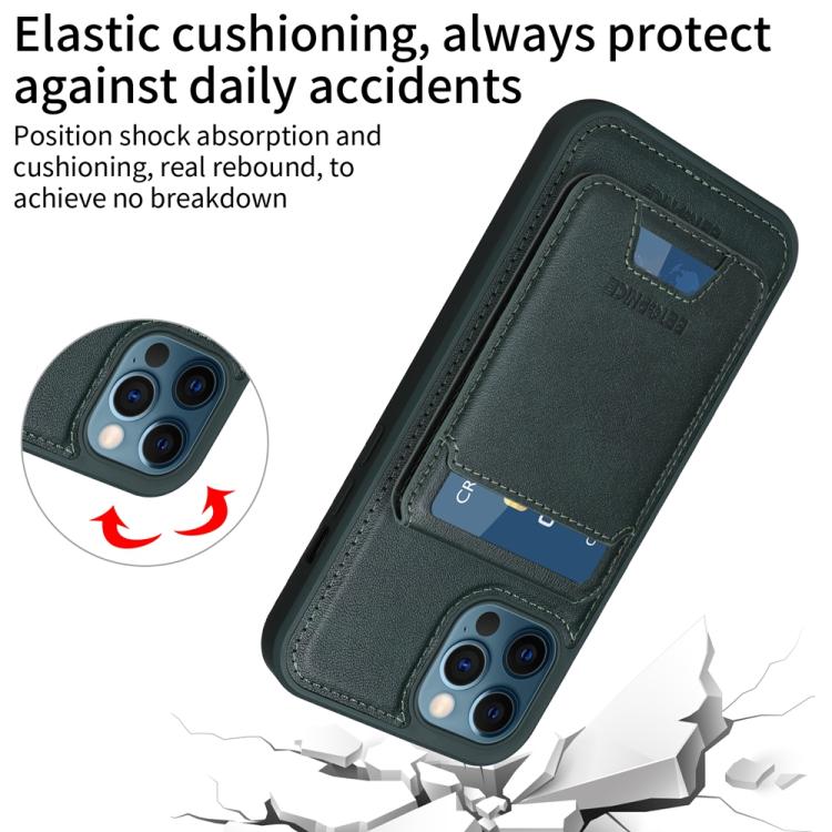 For iPhone 12 Pro Max BETOPNICE Vertical Flip Detachable MagSafe Wallet Phone Case