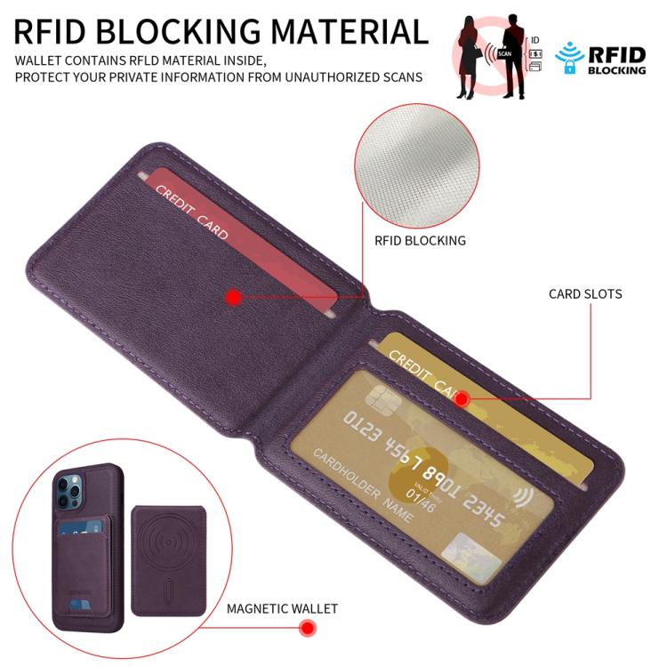 For iPhone 12 Pro Max BETOPNICE Vertical Flip Detachable MagSafe Wallet Phone Case