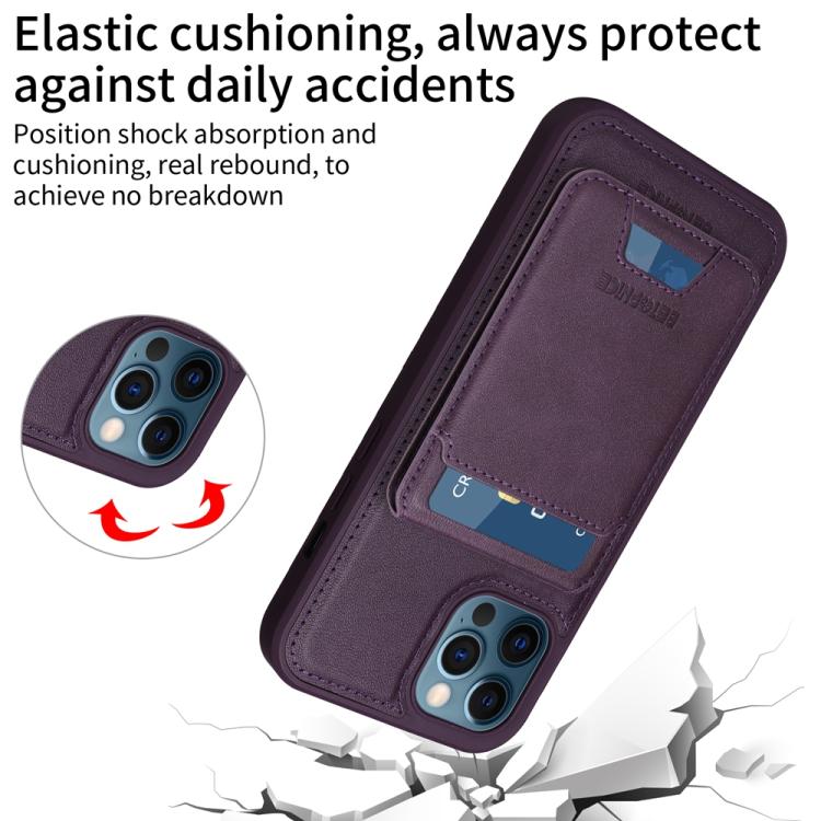 For iPhone 12 Pro Max BETOPNICE Vertical Flip Detachable MagSafe Wallet Phone Case