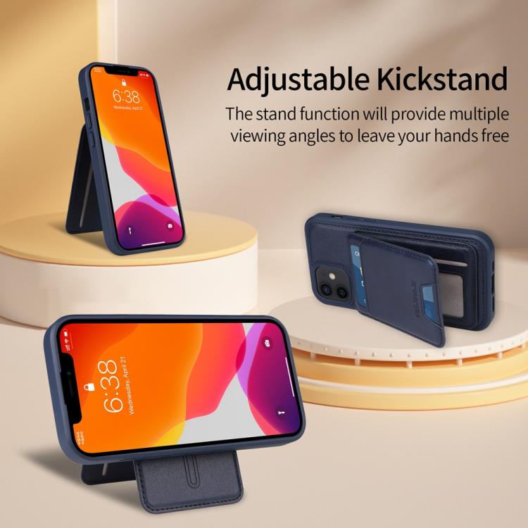 For iPhone 12 / 12 Pro BETOPNICE Vertical Flip Detachable MagSafe Wallet Phone Case