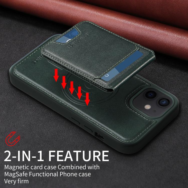 For iPhone 12 / 12 Pro BETOPNICE Vertical Flip Detachable MagSafe Wallet Phone Case