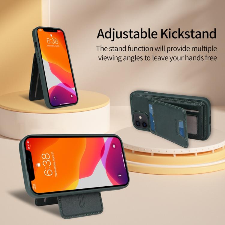 For iPhone 12 / 12 Pro BETOPNICE Vertical Flip Detachable MagSafe Wallet Phone Case