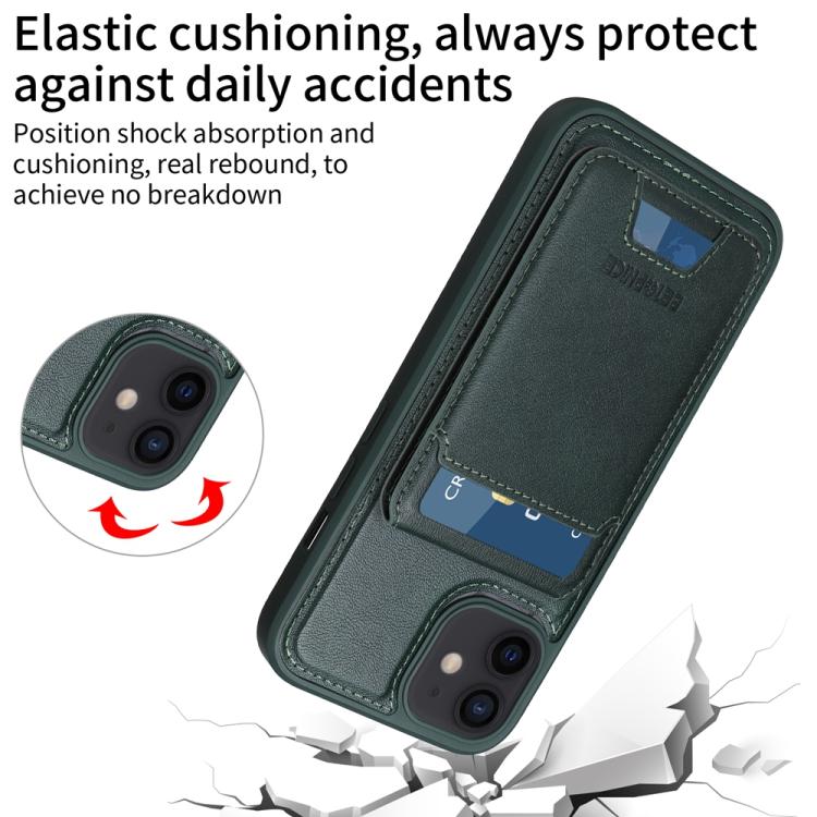 For iPhone 12 / 12 Pro BETOPNICE Vertical Flip Detachable MagSafe Wallet Phone Case