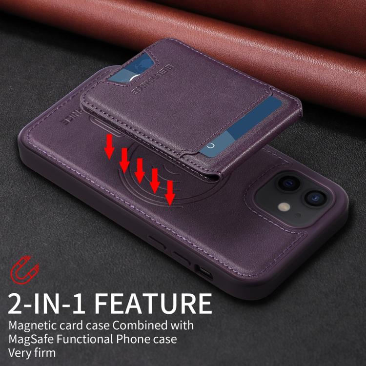 For iPhone 12 / 12 Pro BETOPNICE Vertical Flip Detachable MagSafe Wallet Phone Case