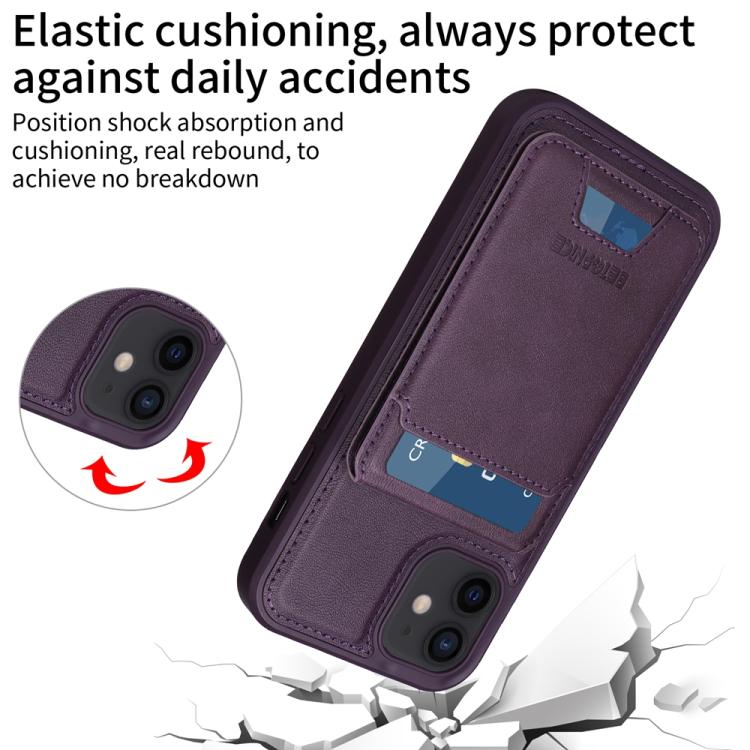 For iPhone 12 / 12 Pro BETOPNICE Vertical Flip Detachable MagSafe Wallet Phone Case