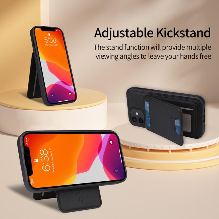 For iPhone 12 / 12 Pro BETOPNICE Vertical Flip Detachable MagSafe Wallet Phone Case