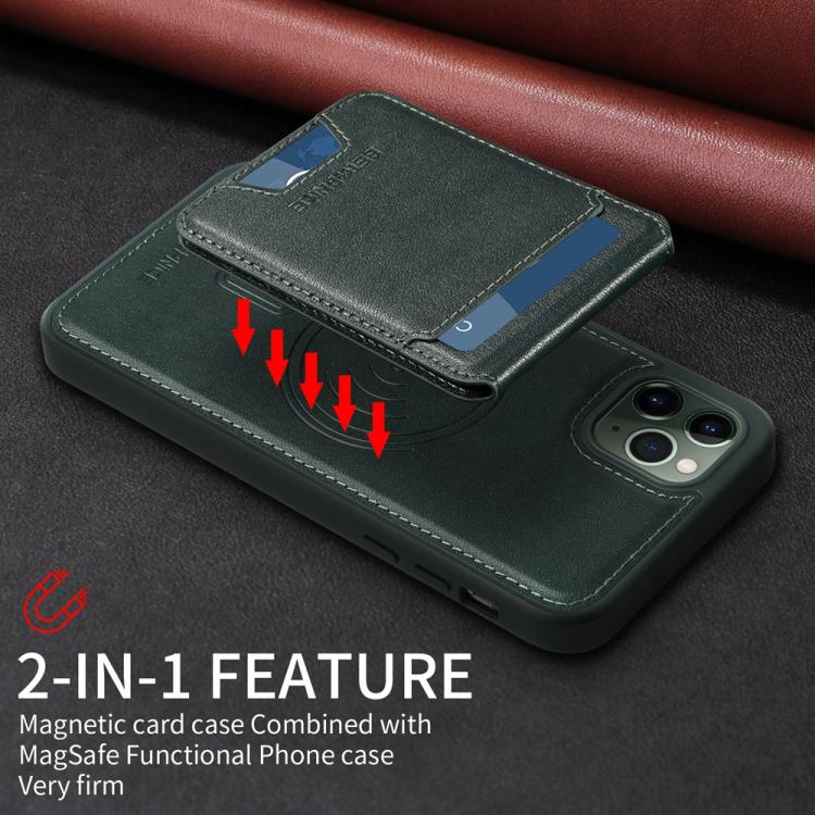For iPhone 11 Pro Max BETOPNICE Vertical Flip Detachable MagSafe Wallet Phone Case