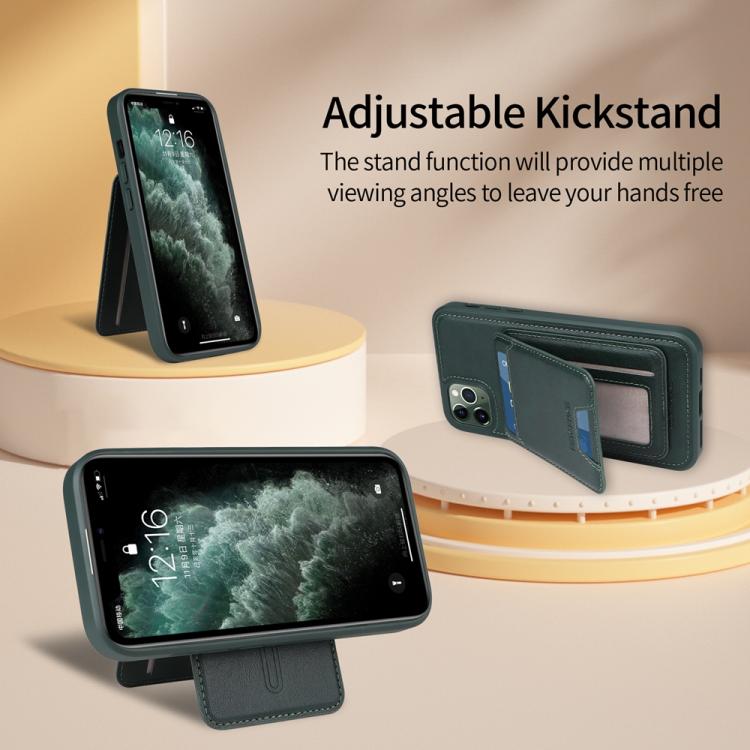 For iPhone 11 Pro Max BETOPNICE Vertical Flip Detachable MagSafe Wallet Phone Case