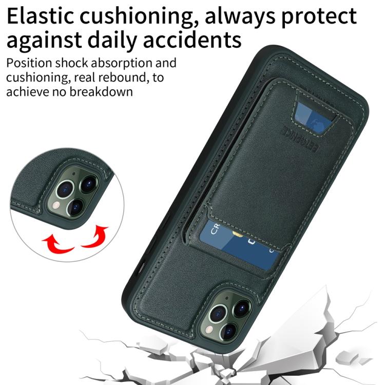 For iPhone 11 Pro Max BETOPNICE Vertical Flip Detachable MagSafe Wallet Phone Case