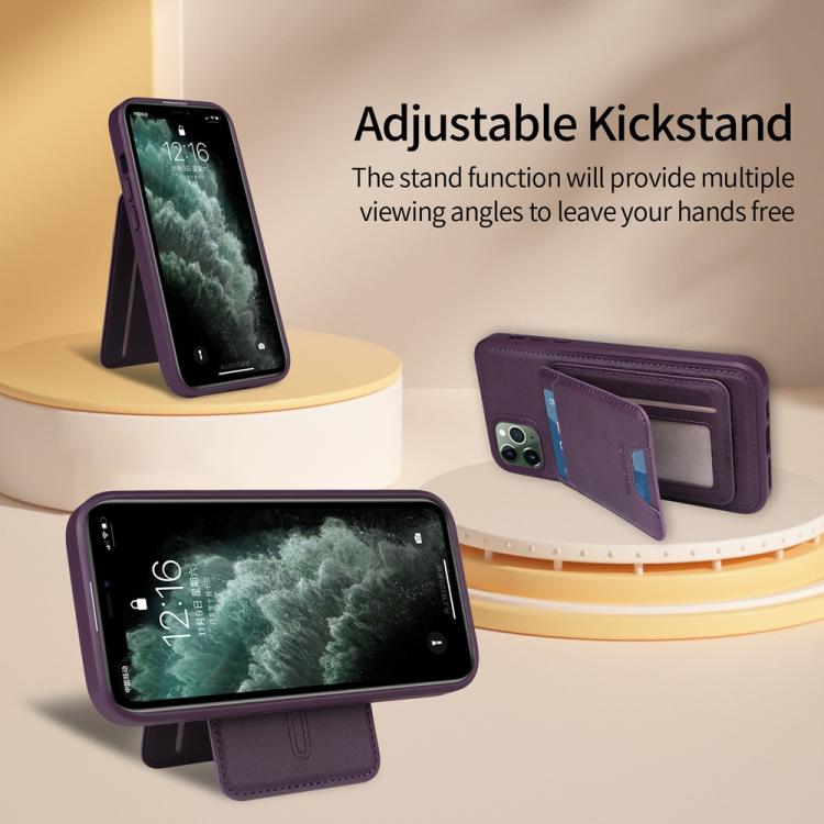 For iPhone 11 Pro Max BETOPNICE Vertical Flip Detachable MagSafe Wallet Phone Case