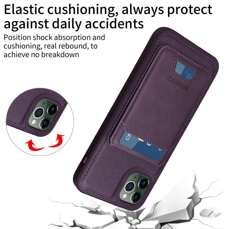 For iPhone 11 Pro Max BETOPNICE Vertical Flip Detachable MagSafe Wallet Phone Case
