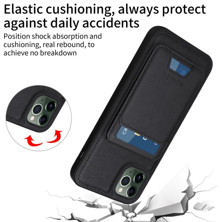 For iPhone 11 Pro Max BETOPNICE Vertical Flip Detachable MagSafe Wallet Phone Case
