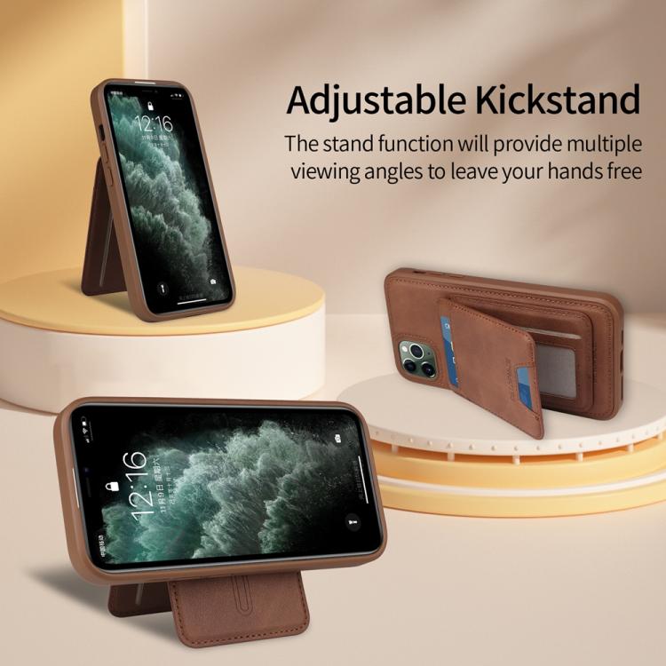 For iPhone 11 Pro Max BETOPNICE Vertical Flip Detachable MagSafe Wallet Phone Case