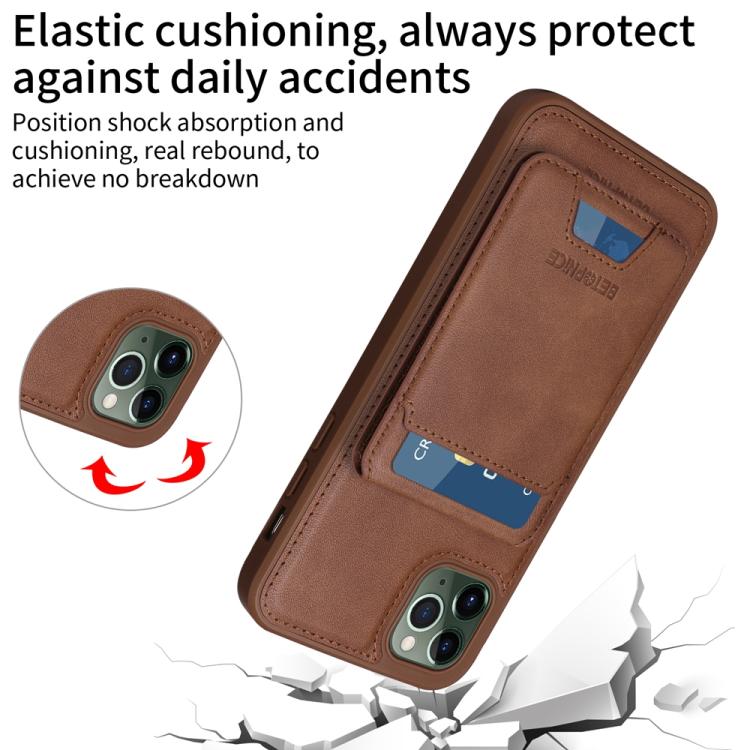 For iPhone 11 Pro Max BETOPNICE Vertical Flip Detachable MagSafe Wallet Phone Case