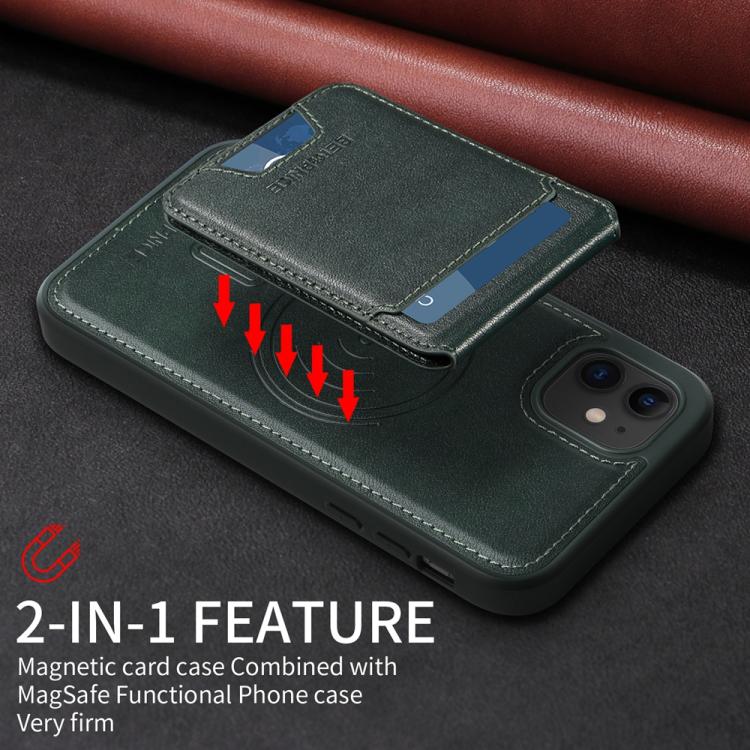 For iPhone 11 BETOPNICE Vertical Flip Detachable MagSafe Wallet Phone Case
