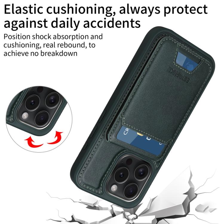For iPhone 15 Pro BETOPNICE Vertical Flip Detachable MagSafe Wallet Phone Case