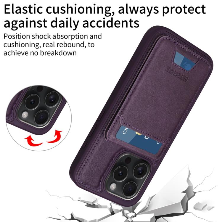 For iPhone 15 Pro BETOPNICE Vertical Flip Detachable MagSafe Wallet Phone Case