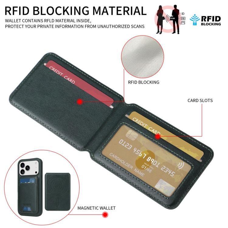 For iPhone 17 Pro BETOPNICE Vertical Flip Detachable MagSafe Wallet Phone Case