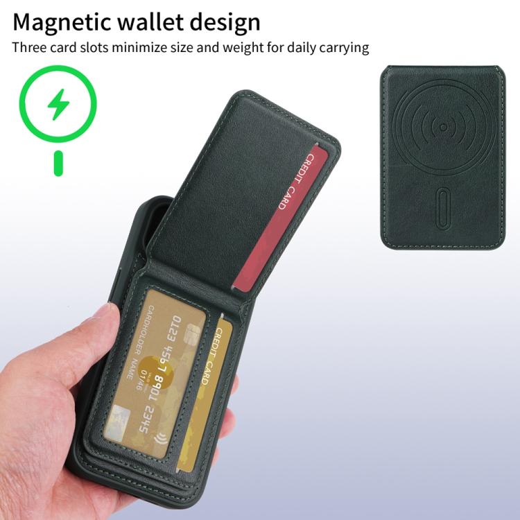 For iPhone 17 Pro BETOPNICE Vertical Flip Detachable MagSafe Wallet Phone Case