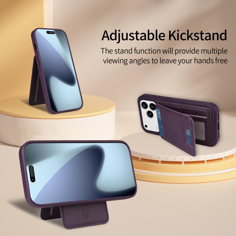 For iPhone 17 Pro BETOPNICE Vertical Flip Detachable MagSafe Wallet Phone Case