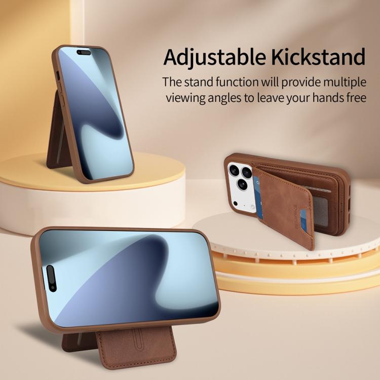 For iPhone 17 Pro BETOPNICE Vertical Flip Detachable MagSafe Wallet Phone Case