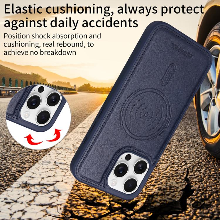 For iPhone 16 Pro Max BETOPNICE Horizontal Flip Detachable MagSafe Wallet Phone Case