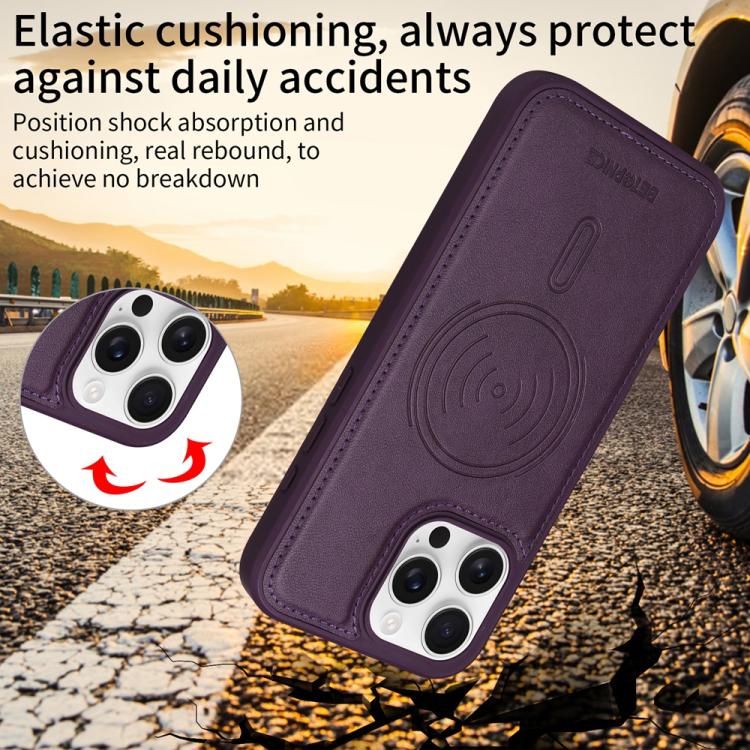 For iPhone 16 Pro Max BETOPNICE Horizontal Flip Detachable MagSafe Wallet Phone Case