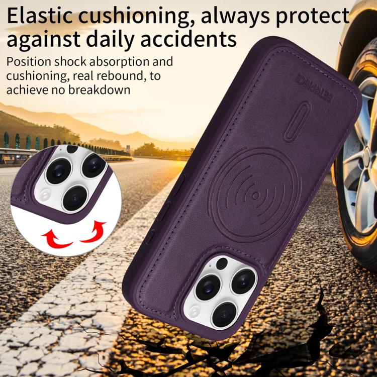 For iPhone 16 Pro BETOPNICE Horizontal Flip Detachable MagSafe Wallet Phone Case
