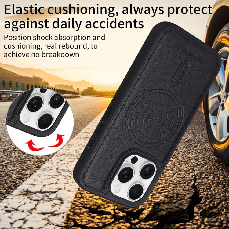 For iPhone 16 Pro BETOPNICE Horizontal Flip Detachable MagSafe Wallet Phone Case