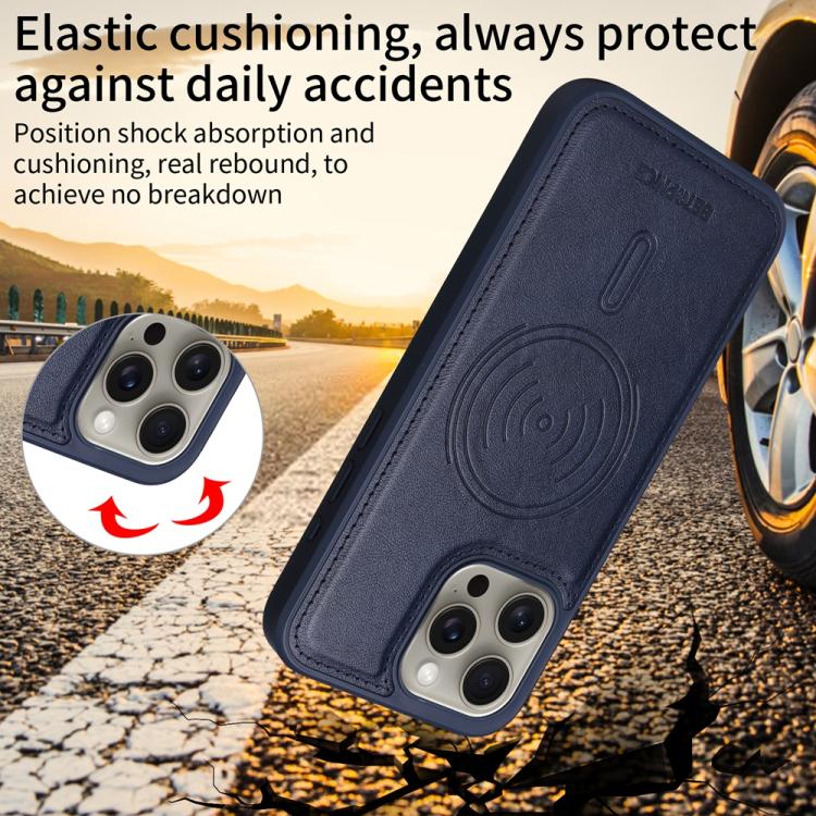 For iPhone 15 Pro Max BETOPNICE Horizontal Flip Detachable MagSafe Wallet Phone Case