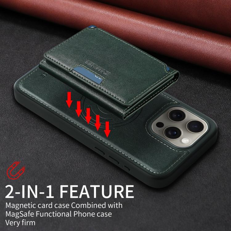 For iPhone 15 Pro Max BETOPNICE Horizontal Flip Detachable MagSafe Wallet Phone Case