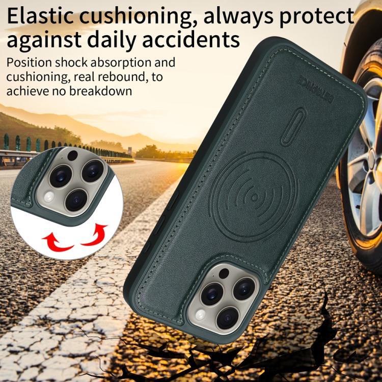 For iPhone 15 Pro Max BETOPNICE Horizontal Flip Detachable MagSafe Wallet Phone Case