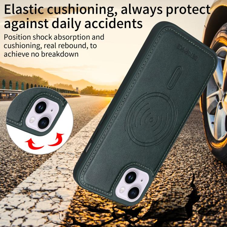 For iPhone 14 Plus BETOPNICE Horizontal Flip Detachable MagSafe Wallet Phone Case